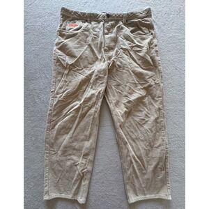 Empyre Relaxed Fit Corduroy Pants Mens 38 Tan Khaki Baggy Skate Trousers